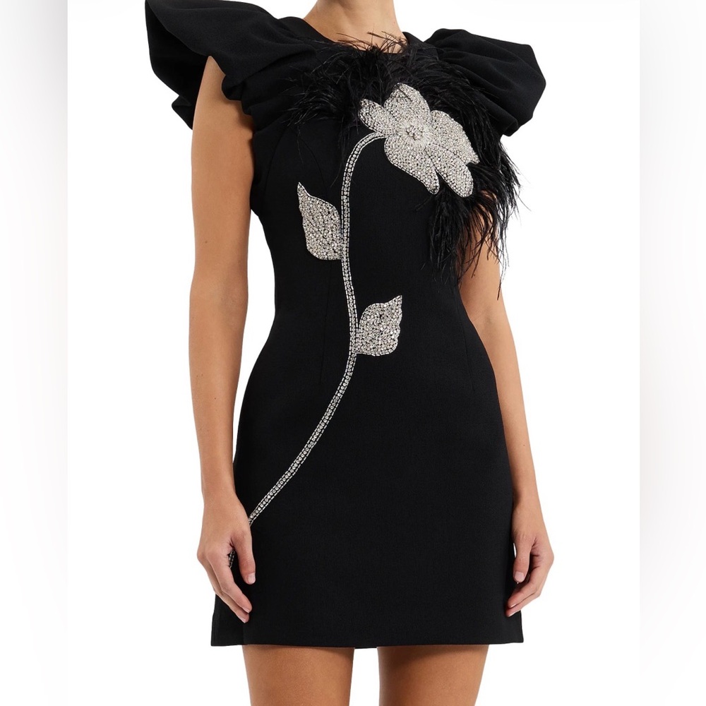 Rebecca Vallance Starlight embellished cap sleeve mini-dress